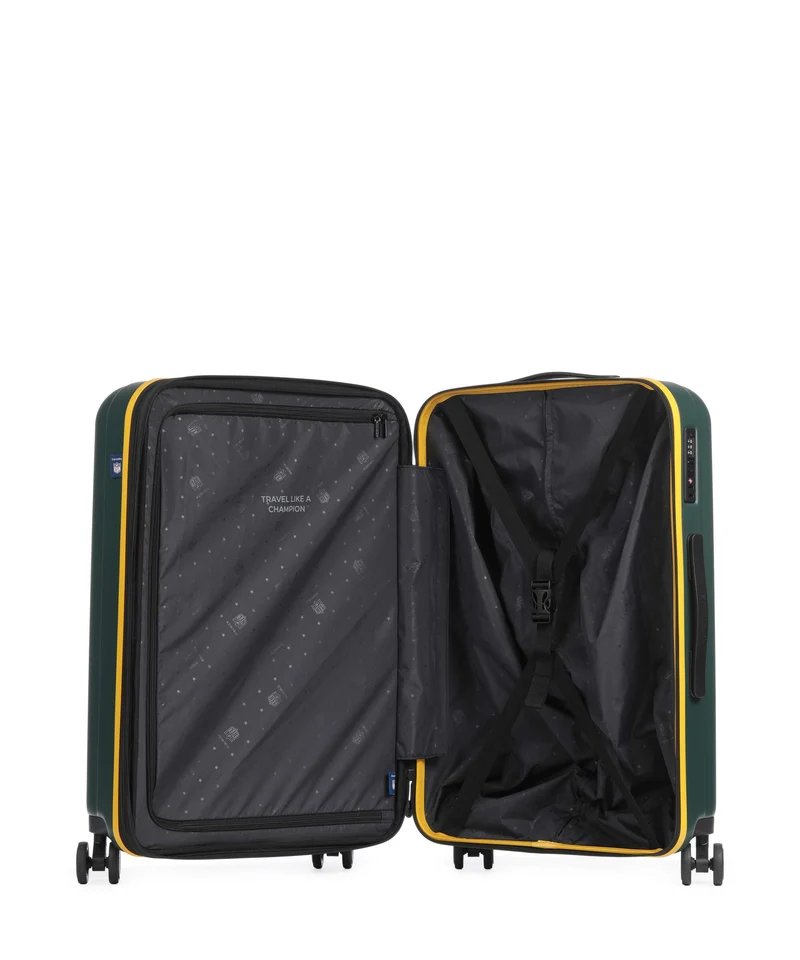 Travelite NFL 4-Rollen Trolley Set green bay packers