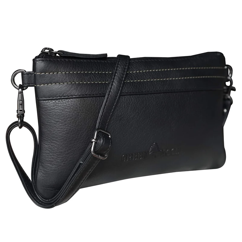 Liv Mini Crossbody Tasche Damen Leder Abendtasche Schwarz