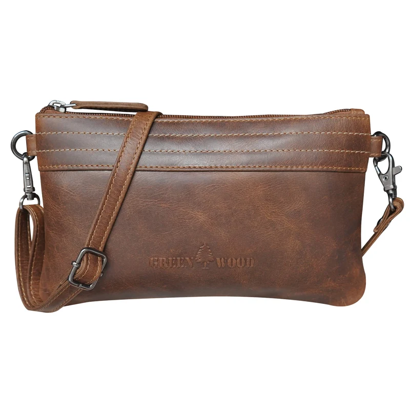 Liv Mini Crossbody Tasche Damen Leder Abendtasche Schwarz