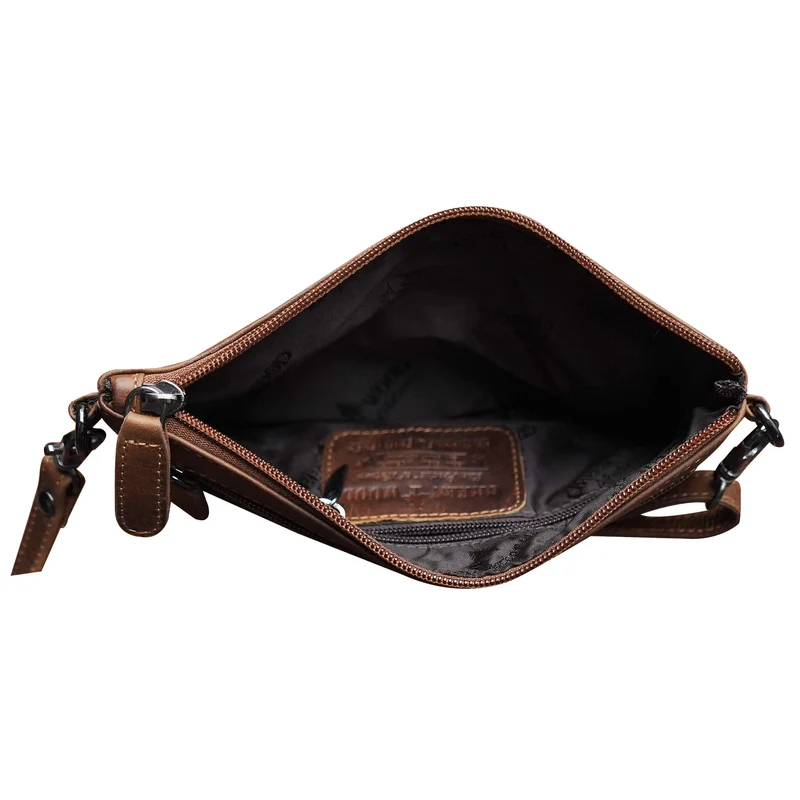Liv Mini Crossbody Tasche Damen Leder Abendtasche Schwarz