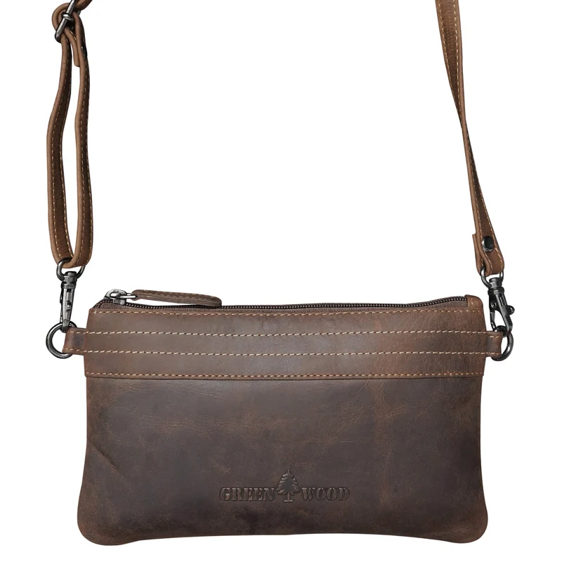 Liv Mini Crossbody Tasche Damen Leder Abendtasche Schwarz