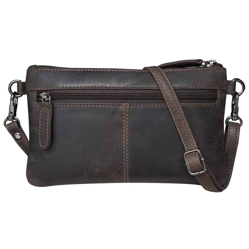 Liv Mini Crossbody Tasche Damen Leder Abendtasche Schwarz