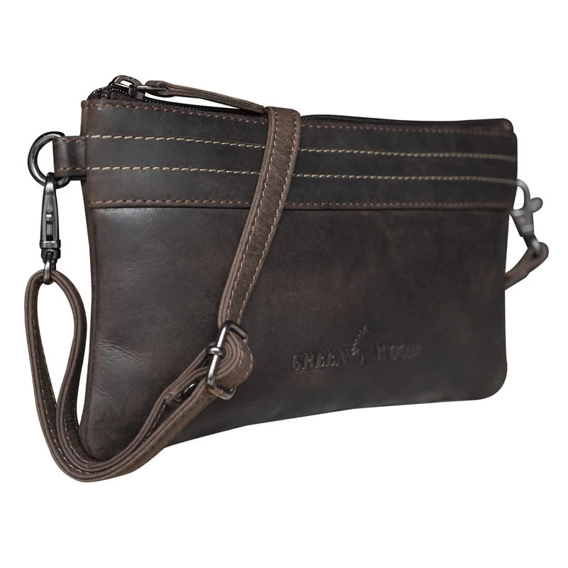 Liv Mini Crossbody Tasche Damen Leder Abendtasche Schwarz