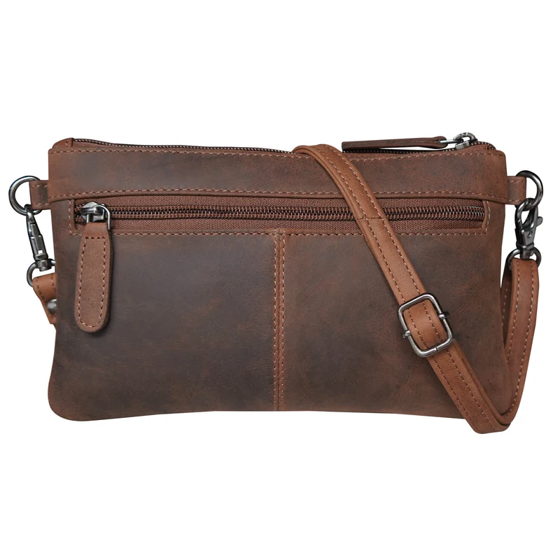Liv Mini Crossbody Tasche Damen Leder Abendtasche Schwarz