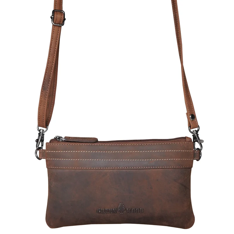 Liv Mini Crossbody Tasche Damen Leder Abendtasche Schwarz