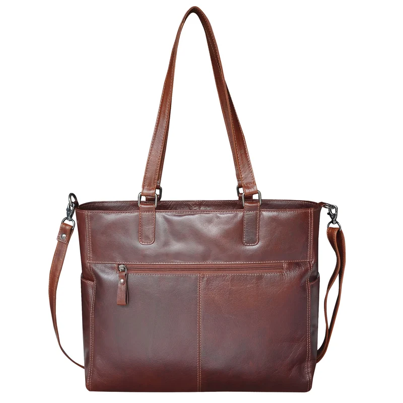 Kate Business Tasche Damen Leder Schultertasche Braun Groß
