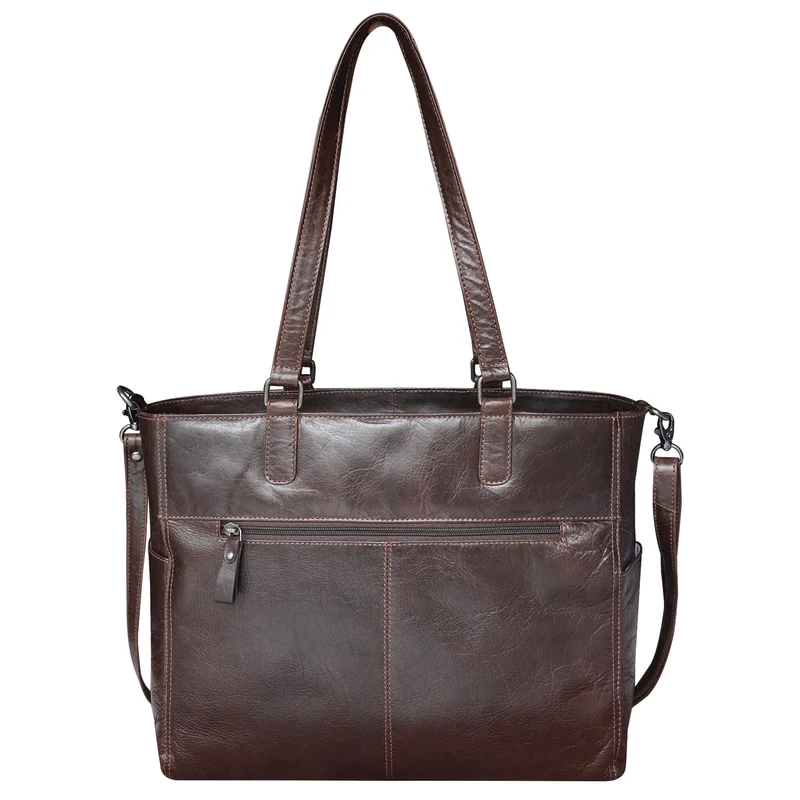 Kate Business Tasche Damen Leder Schultertasche Braun Groß