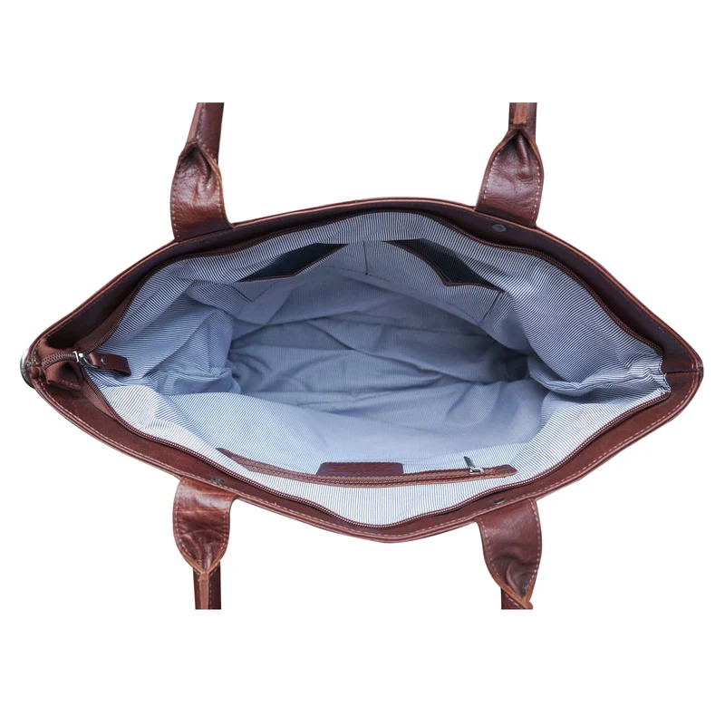 Sofi Handtasche Damen Leder Shopper Tasche mit Reißverschluss XL