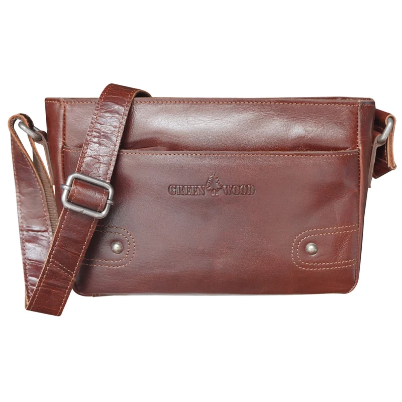 Grace Crossbody Tasche Schwarz Damen Abendtasche Leder Klein