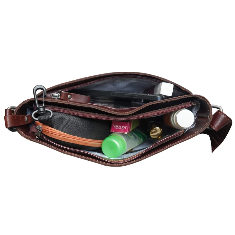 Grace Crossbody Tasche Schwarz Damen Abendtasche Leder Klein