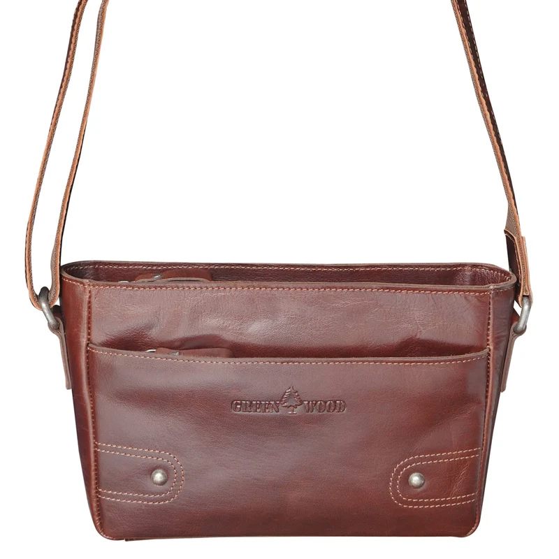 Grace Crossbody Tasche Schwarz Damen Abendtasche Leder Klein