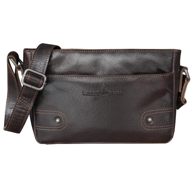 Grace Crossbody Tasche Schwarz Damen Abendtasche Leder Klein