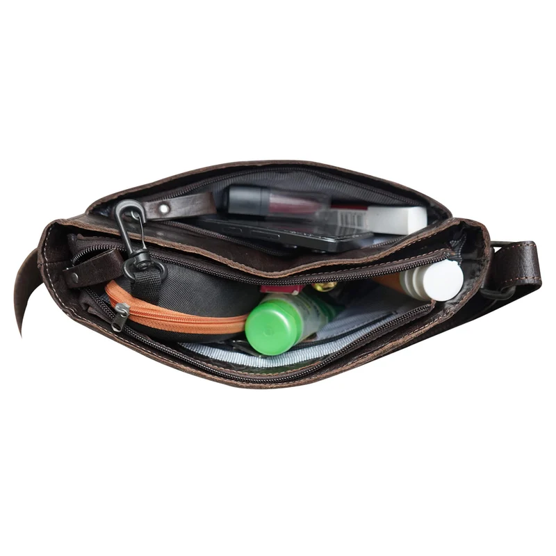 Grace Crossbody Tasche Schwarz Damen Abendtasche Leder Klein