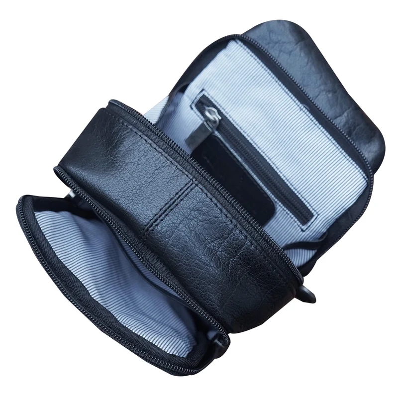 Ted Crossbody Sling Bag Herren Leder Crossbody Tasche Braun Damen