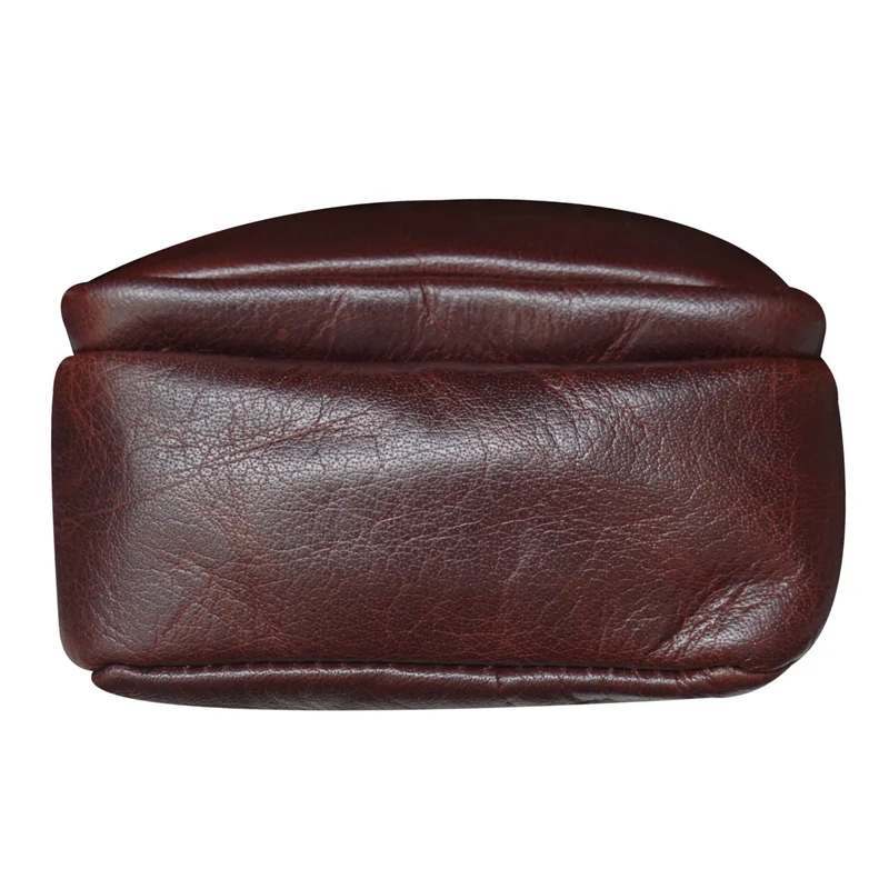 Ted Crossbody Sling Bag Herren Leder Crossbody Tasche Braun Damen