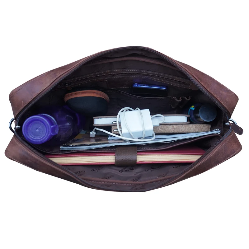 Riley Aktentasche Damen Modern Leder Laptoptasche 15,6 Zoll Herren