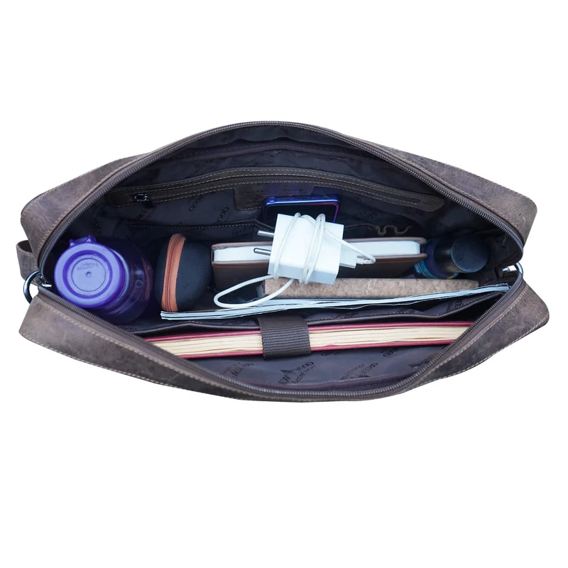 Riley Aktentasche Damen Modern Leder Laptoptasche 15,6 Zoll Herren