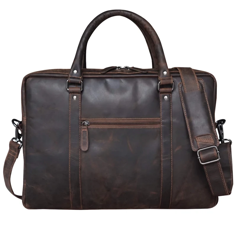 Riley Aktentasche Damen Modern Leder Laptoptasche 15,6 Zoll Herren