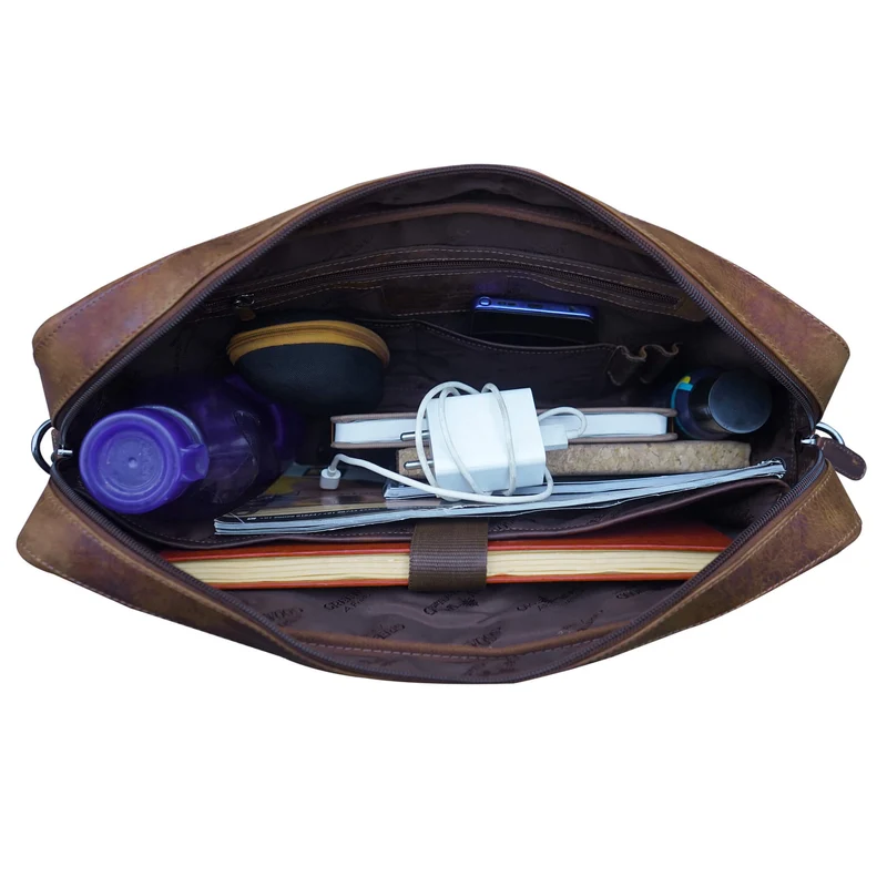Riley Aktentasche Damen Modern Leder Laptoptasche 15,6 Zoll Herren