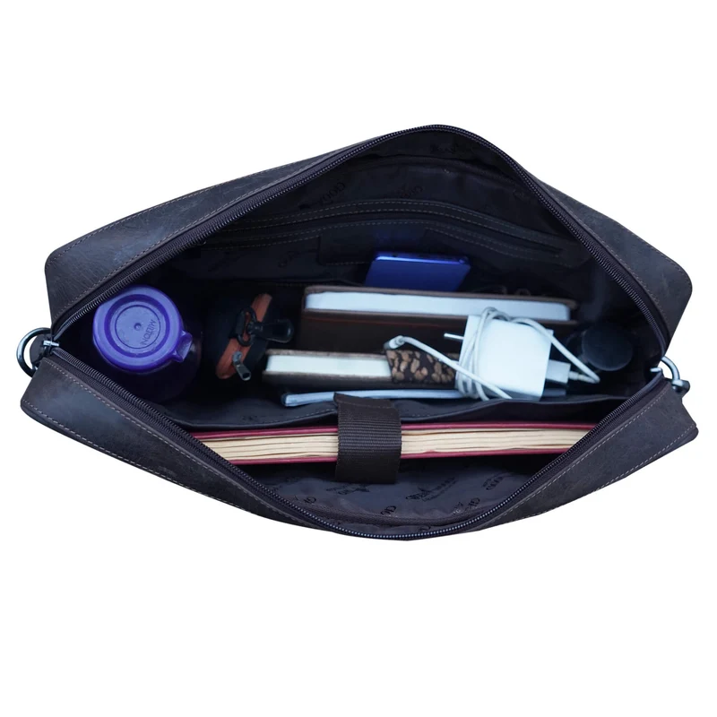 Riley Aktentasche Damen Modern Leder Laptoptasche 15,6 Zoll Herren