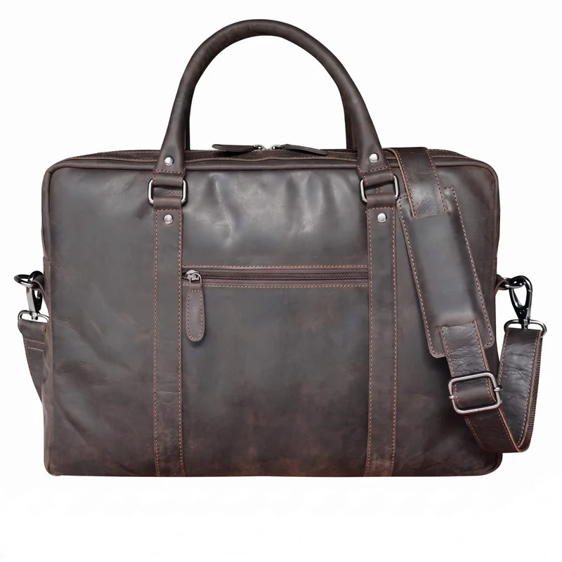 Riley Aktentasche Damen Modern Leder Laptoptasche 15,6 Zoll Herren