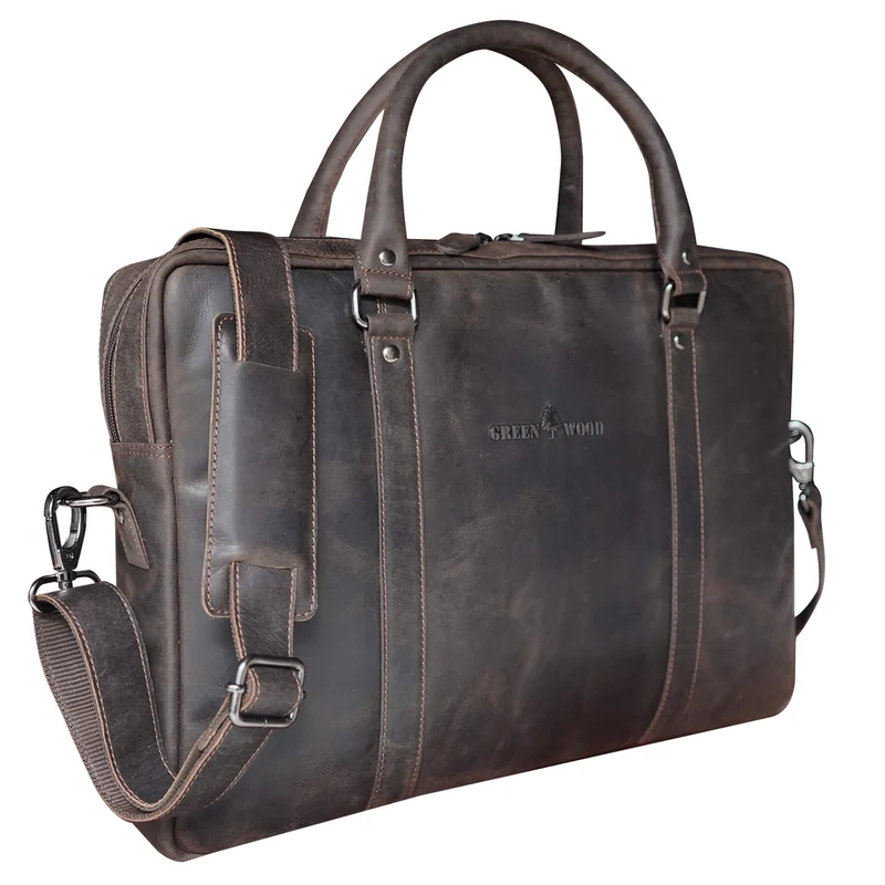 Riley Aktentasche Damen Modern Leder Laptoptasche 15,6 Zoll Herren