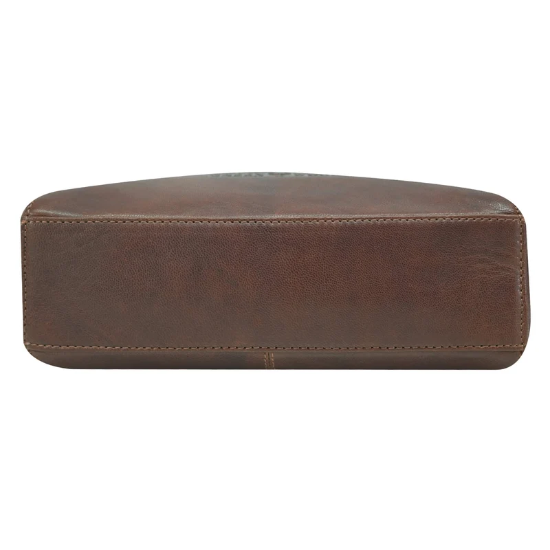 Inga Umhängetasche Damen Cognac Crossbody Tasche Leder