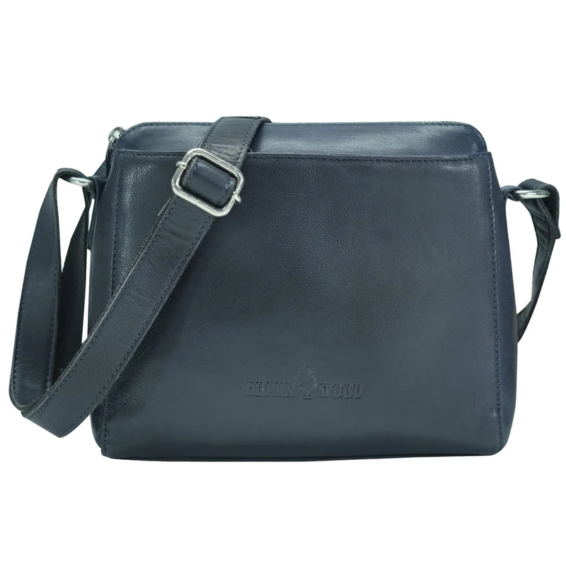 Inga Umhängetasche Damen Cognac Crossbody Tasche Leder