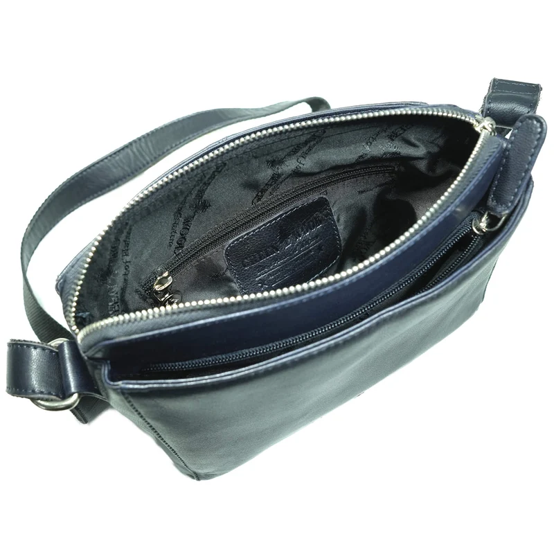 Inga Umhängetasche Damen Cognac Crossbody Tasche Leder