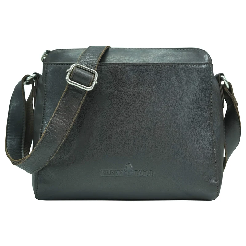 Inga Umhängetasche Damen Cognac Crossbody Tasche Leder