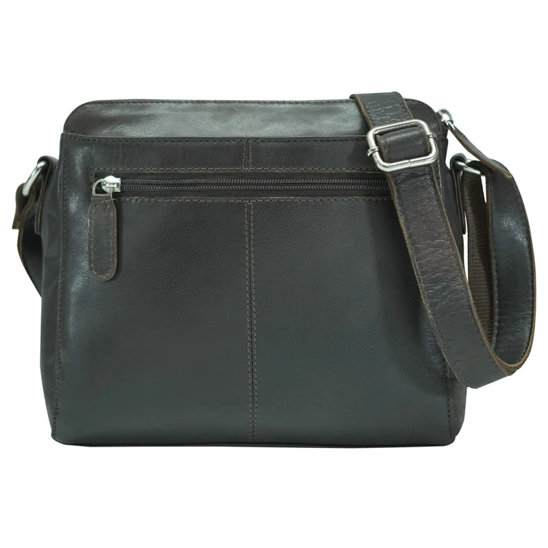 Inga Umhängetasche Damen Cognac Crossbody Tasche Leder