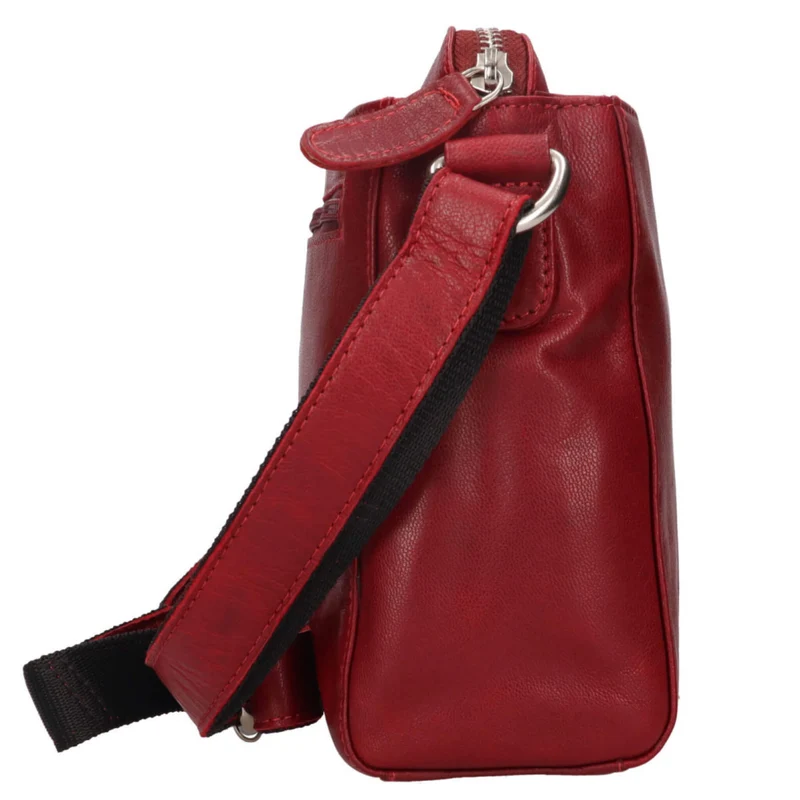 Inga Umhängetasche Damen Cognac Crossbody Tasche Leder