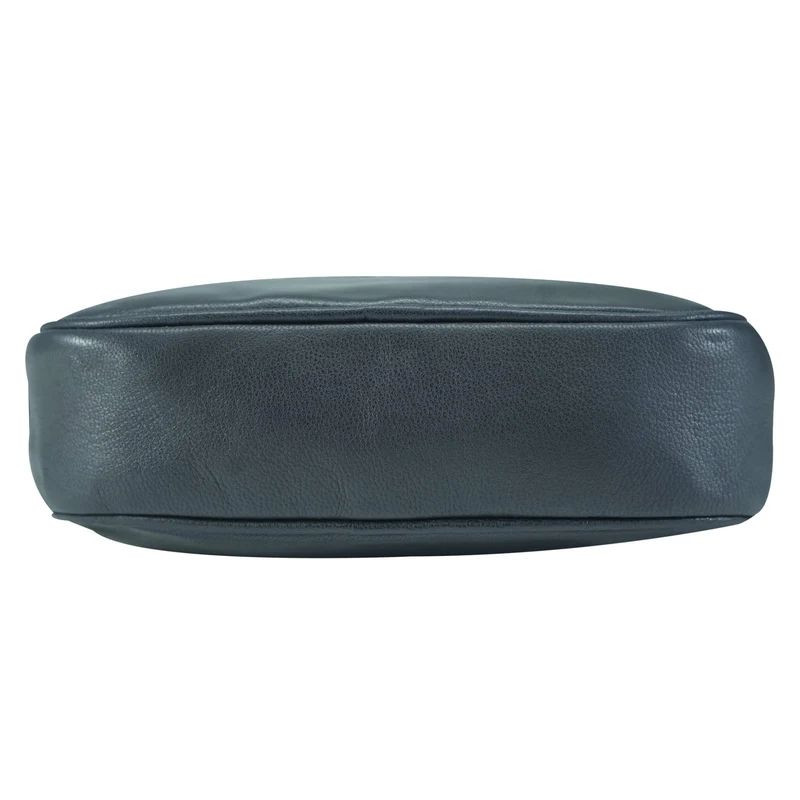 Vigi Umhängetasche Schwarz Damen Leder Crossbody Tasche Klein