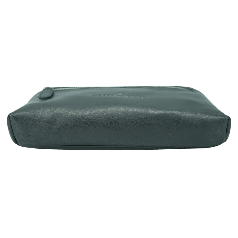 Ivar Herren Bauchtasche Leder Gürteltasche Blau Damen