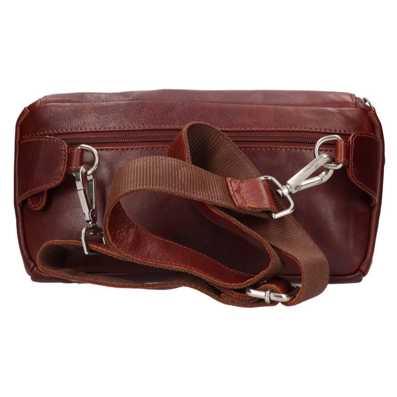 Ivar Herren Bauchtasche Leder Gürteltasche Blau Damen