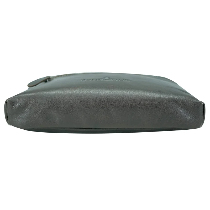 Ivar Herren Bauchtasche Leder Gürteltasche Blau Damen