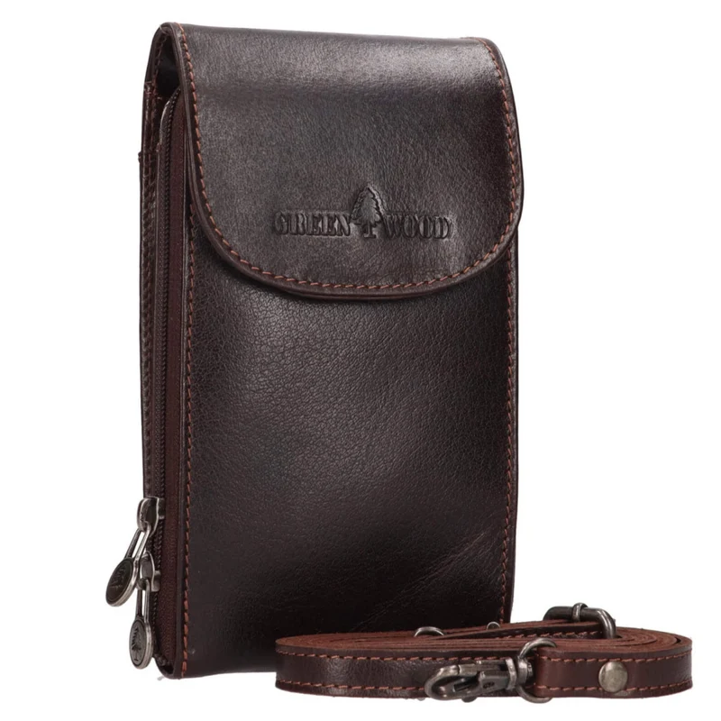 Cole Handytasche Leder zum Umhängen Mini Tasche Schwarz