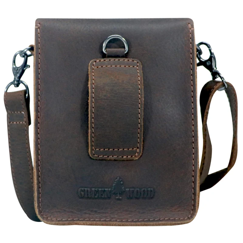 Arne Bauch Gürteltasche Leder mit Gürtelschlaufe und Hakenring