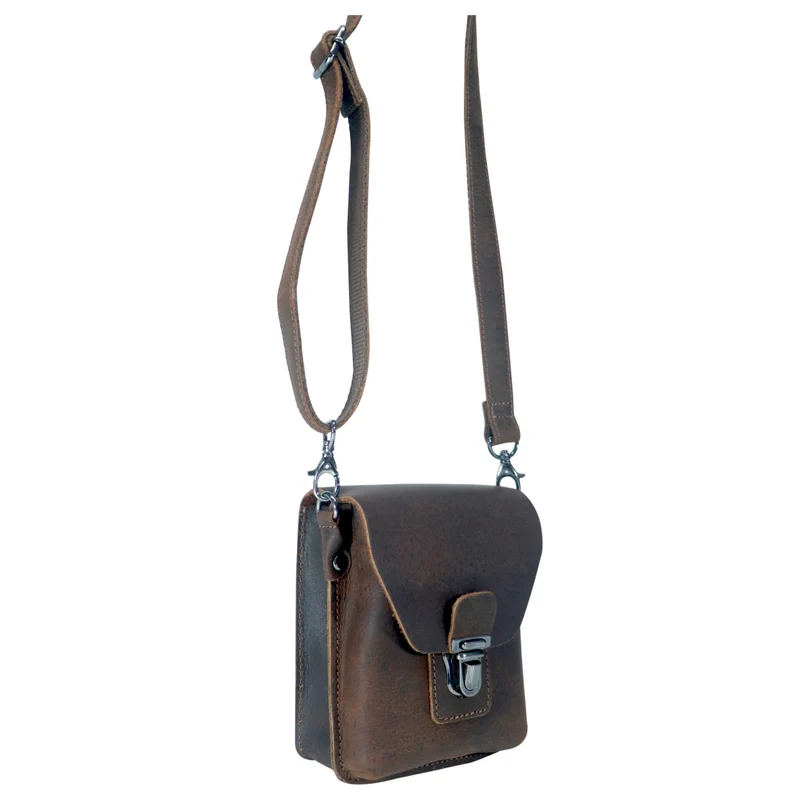 Arne Bauch Gürteltasche Leder mit Gürtelschlaufe und Hakenring