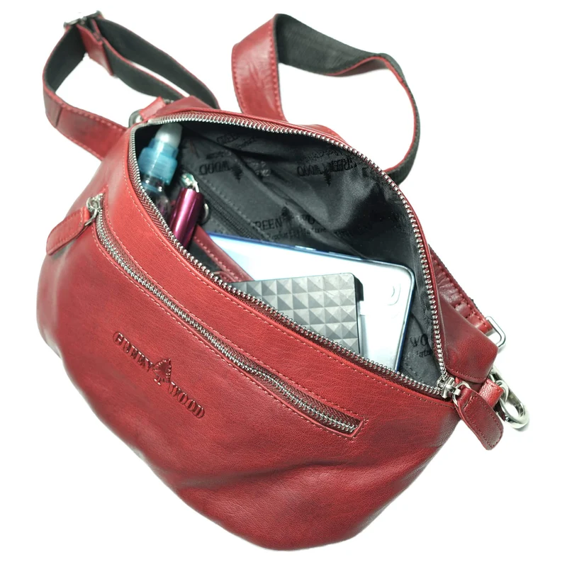 Svala Bauchtasche Gürteltasche Damen Leder Crossbody Herren