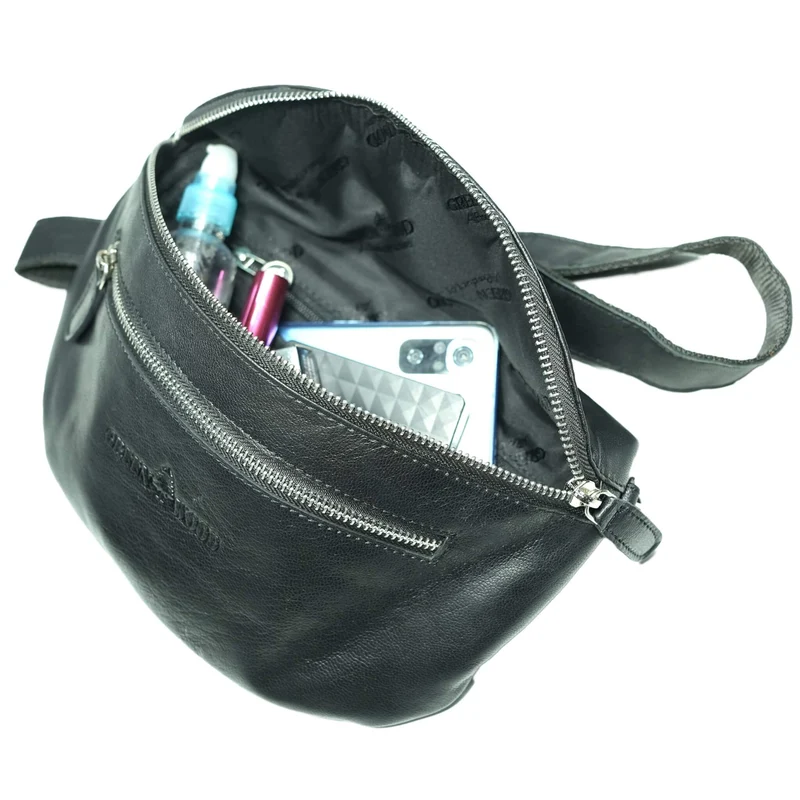 Svala Bauchtasche Gürteltasche Damen Leder Crossbody Herren