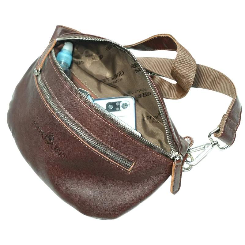 Svala Bauchtasche Gürteltasche Damen Leder Crossbody Herren