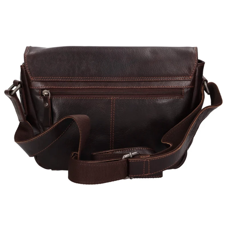 Brice Crossbody Bag Damen Leder Schultertasche Braun Mittelgroß