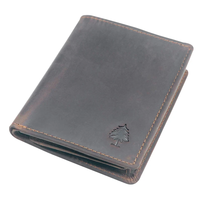 Ned Herren Brieftasche Leder Hochformat RFID Geldbörse