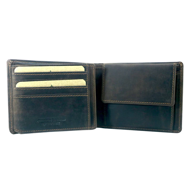 Ned Herren Brieftasche Leder Querformat RFID Geldbörse