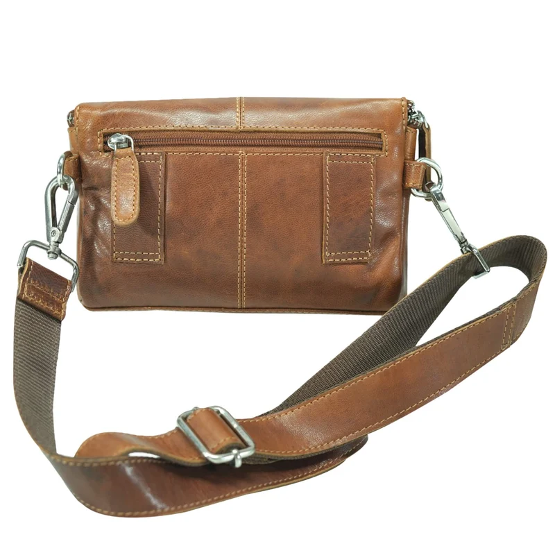 Asta Gürteltasche mit Schultergurt Damen Tasche für Gürtel Herren