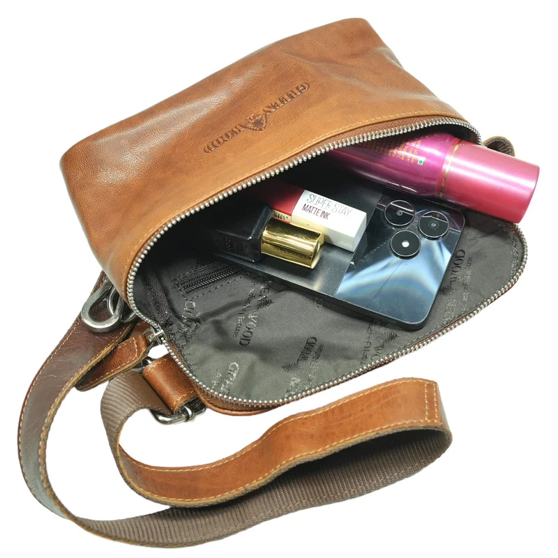 Asta Gürteltasche mit Schultergurt Damen Tasche für Gürtel Herren