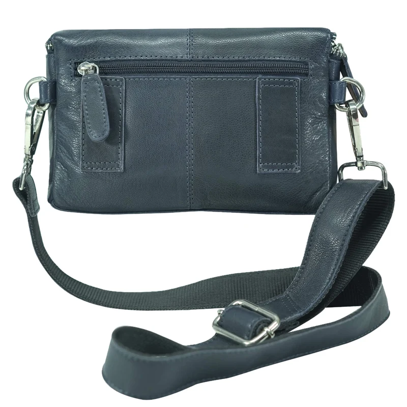 Asta Gürteltasche mit Schultergurt Damen Tasche für Gürtel Herren