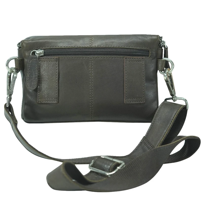 Asta Gürteltasche mit Schultergurt Damen Tasche für Gürtel Herren