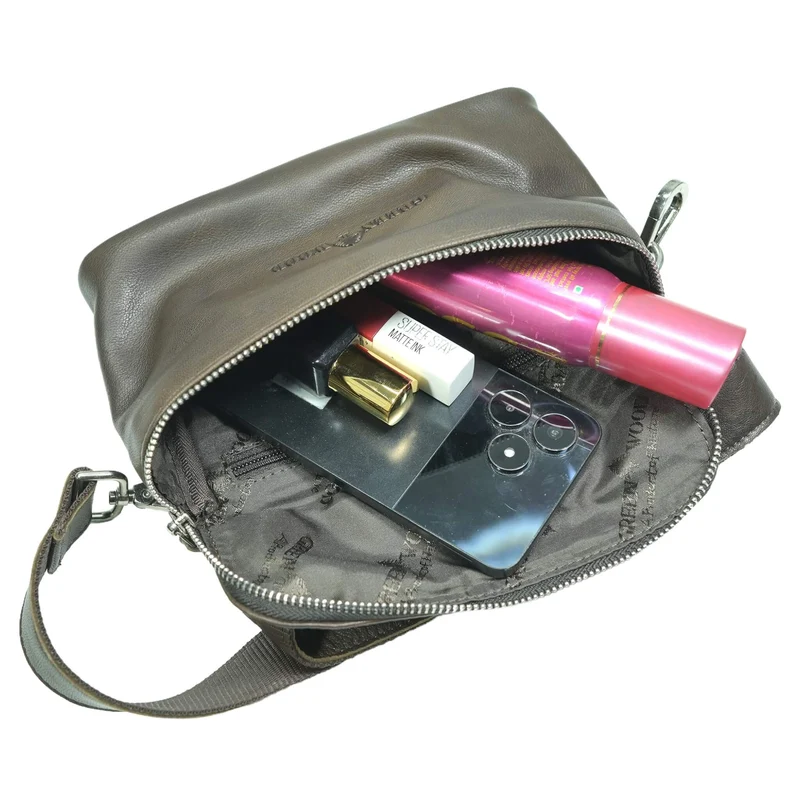 Asta Gürteltasche mit Schultergurt Damen Tasche für Gürtel Herren